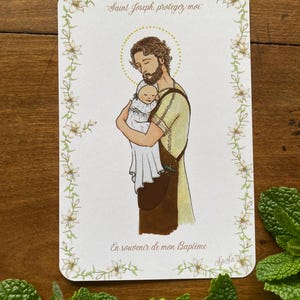 Baptism bookmark, St Joseph