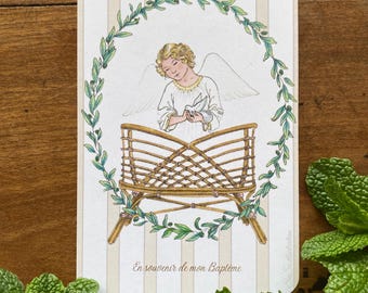 Signet de baptême, ange gardien