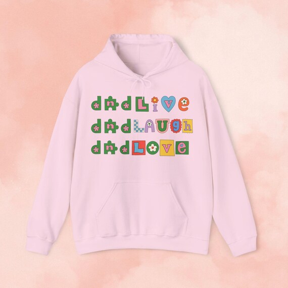 Buy Dnd Live, Laugh, Love Hoodie Online in India