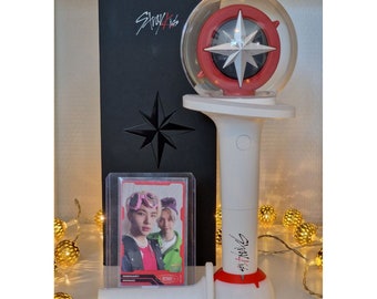 Stray Kids lightstick and photocard display stand