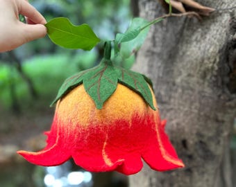 Felted Datura Flower Hat: Rasta Costume, Sauna, Festival Hat
