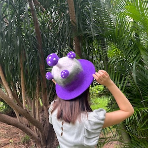 Wool Felt Mushroom Hat: Pixie Costume, Sauna, Party Hat