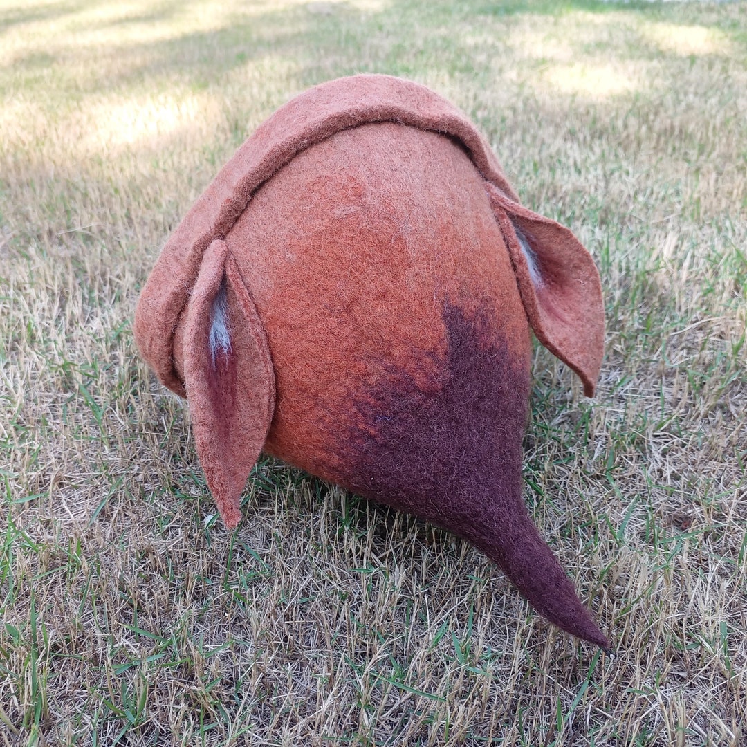 Handmade Wool Felt Fox Hat: Novelty Costume Sauna Hat - Etsy