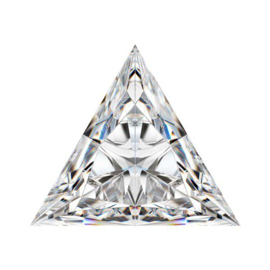 Triangle Colorless Colorless Triangle Cut 0.20 Carat to 5.0 Carat Full Fiery White Loose ...