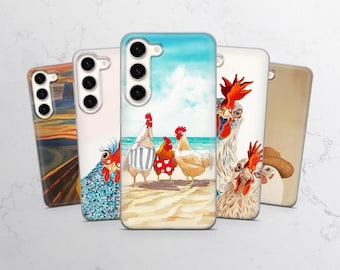 Chicken Phone Case: Farm Rooster Clear TPU Cover for Samsung, iPhone, Pixel