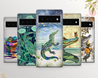Custodia per telefono Alligator Art: cover in gel TPU trasparente