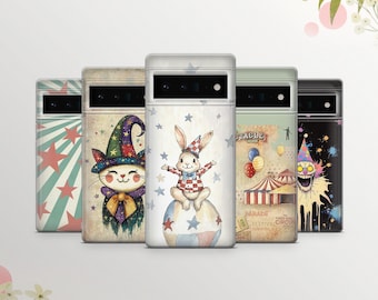 Vintage Circus TPU Phone Case: Whimsical Carnival Cover