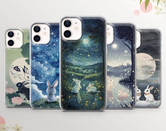 Rabbit Phone Case: Fluffy Pet Art, TPU Gel Cover