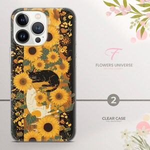 Sunflowers Phone Case Aesthetic Art Cover for iPhone 15Pro, 14, 13, 12, 11, Samsung S24Ultra, S23, S22, A54, A53, A15, A14 Pixel 8a, 7a, 6 zdjęcie 3