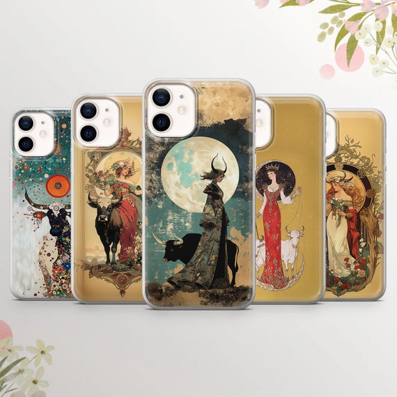 Zodiac Sign Taurus Phone Case: Astrological TPU Cover for iPhone ,Samsung  ,Pixel