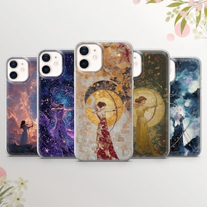 Zodiac Sign Sagittarius Phone Case: Astrological TPU Cover  for iPhone ,Samsung ,Pixel