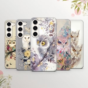Floral Owl Phone Case: Colorful TPU Cover for iPhone, Samsung, Pixel