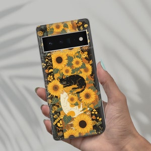 Sunflowers Phone Case Aesthetic Art Cover for iPhone 15Pro, 14, 13, 12, 11, Samsung S24Ultra, S23, S22, A54, A53, A15, A14 Pixel 8a, 7a, 6 zdjęcie 7