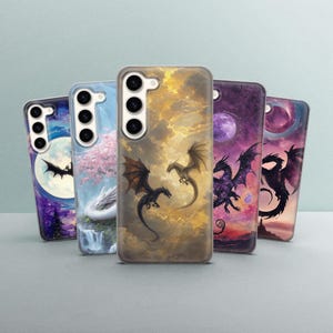 Colorful Dragon Phone Case Monster Cover for Samsung Galaxy S25Ultra, S24, S23, A16, A36, A56, A55, iPhone 16,15,14. Pixel 9 Pro XL, 7a,8
