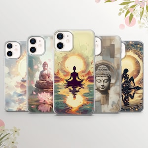 Lotus Pose Handyhülle Yoga Cover für iPhone 15Pro, 14, 13, 12, 11, Samsung S25Ultra, S24, S23, A55, A54, A16, A35 Pixel 8 Pro XL, 9a, 8a, 6a