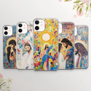 Jesus Christ Phone Case Religion Cover for iPhone 16Pro, 15Pro, 14, 13,12,11, Samsung A16,S25,S24fe, S24, S23, A16 Pixel 9a,  Pixel 8 Pro,7a