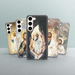 Jesus Christ Phone Case: Christian Messiah Art, TPU Gel Cover