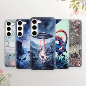Colorful Dino Phone Case Monster Cover for Samsung Galaxy S25Ultra, S24, S23, A16, A36, A56, A55, iPhone 15,14,13,12. Pixel 9 Pro XL, 7a,8