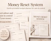 Money Reset System Printable Money Planner 90 Pages Gentle Budgeting and Financial Clarity PDF