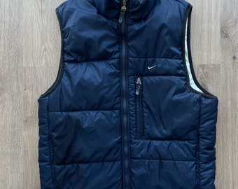 Vintage Nike Blue Puffer West Y2k