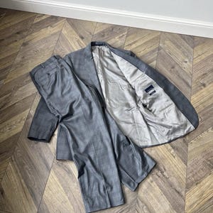 Vintage Eduard Dressler grijs Loro Piana kostuum van superfijne wol en kasjmier
