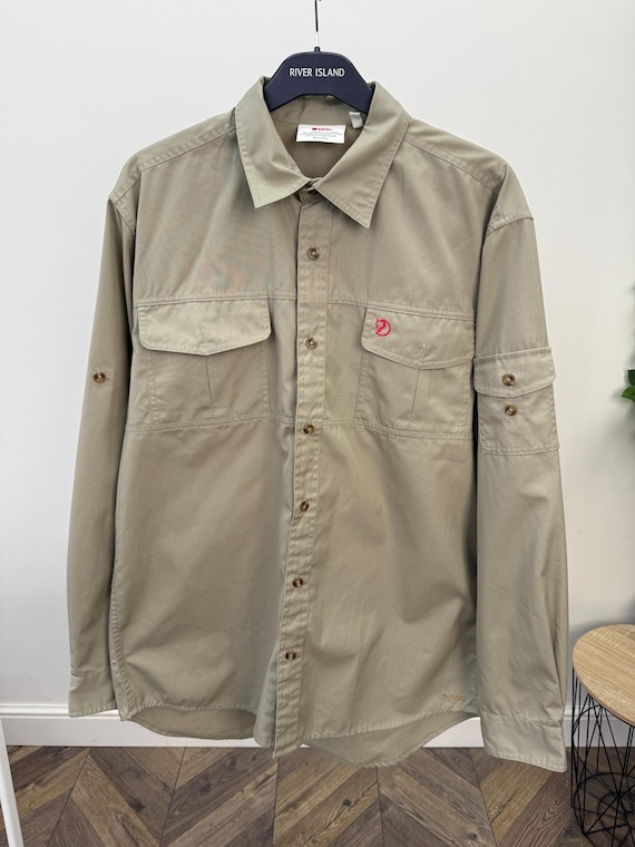 Fjallraven, Vintage Fjällräven Sarek Trekking Shirt Outdoor Hiking