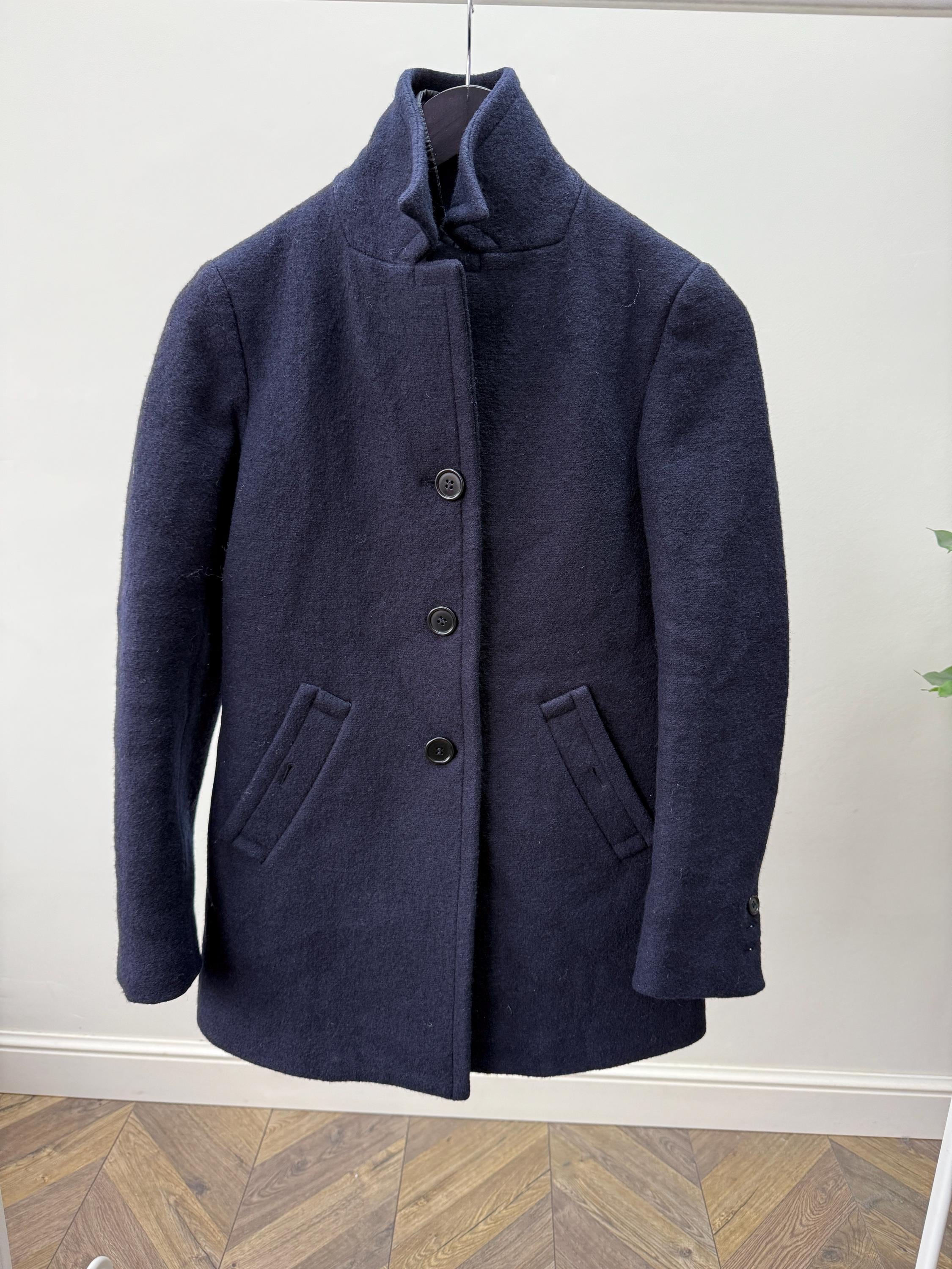 Aspesi, Vintage Aspesi Navy Wool Coat women’s Button Front Jacket
