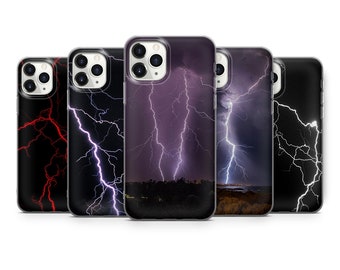 Blitz Sturm Gewitter Tasche für iPhone 15 pro ,13 pro max, 12 pro max & SAMSUNG S10 Lite, S22, A40, A50, Huawei P20,