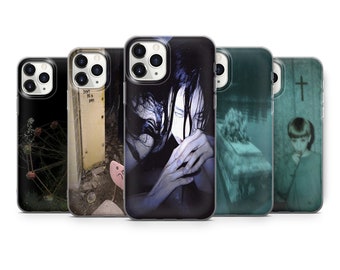 Gruselige Handyhülle Horror Cover für iPhone 15Pro, 14, 13, 12, 11, Google Pixel 8, 7A, 6A, Samsung Galaxy S24Ultra, S23fe, S22, A54, A34