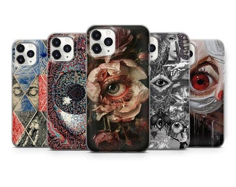Eyes Phone Case For iPhone 16 15 14 13 12 11 X Xs Xr Se2022 Samsung S23 S22 S21 S20 S10 A13 A31 A51 A52 A53 A71 Note20 Ultra