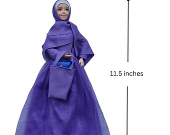 Umm Amirah Muslim purple Doll Set