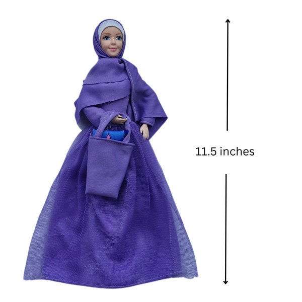 Umm Amirah Muslim purple Doll Set