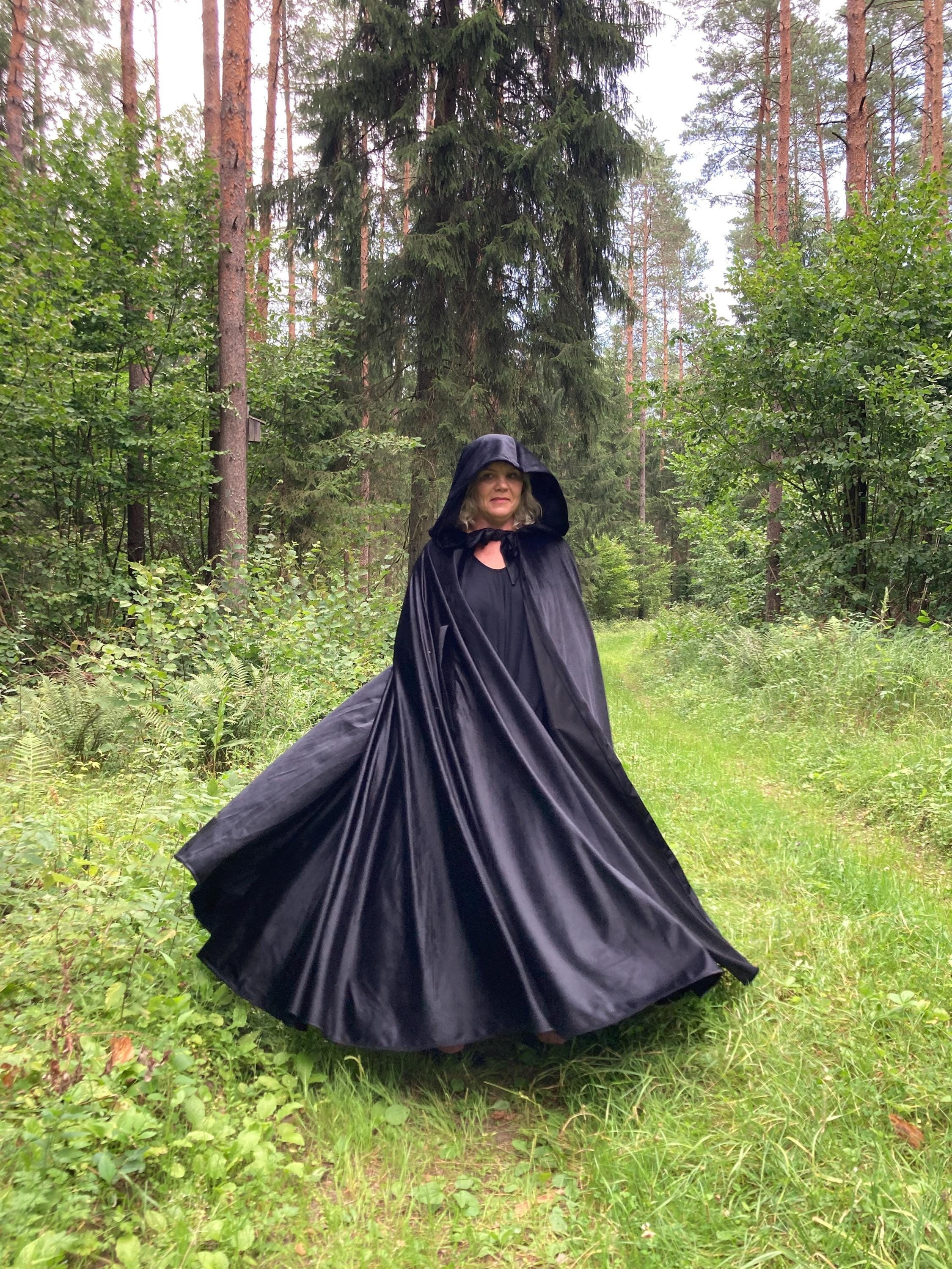Long Velvet Cape - Etsy