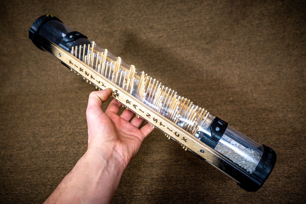 Firefly Rainstick 29 Glass Microbeads Rainstick Rain Flute Meditation