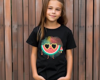 Children's T-shirt, shirt girls watermelon, mandala shirt girls, children's T-shirt watermelon, summer shirt children, T-shirt children ice cream