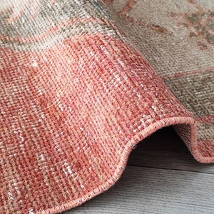 3x10 Red Beige Green Brown Blue Vintage Runner, 3x10 Natural Turkish Runner,Oushak Living Room Bedroom Kitchen Kids Entryway Rug,2.5x9.6 Ft