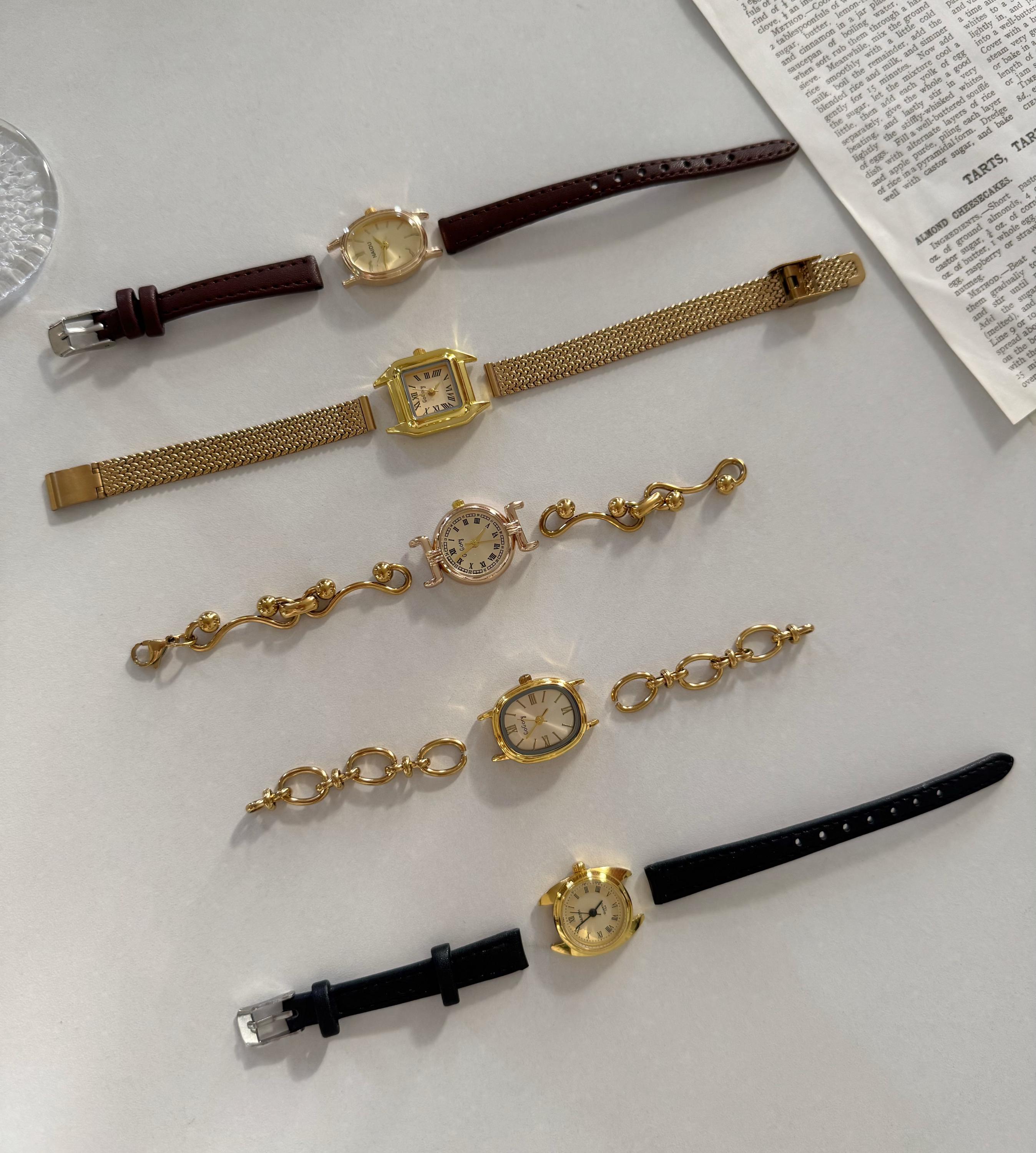 Watch Women Small Black Gold