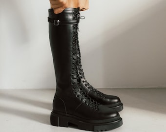 High Jockey Boots, Genuine Leather Boots, Women's Jockey Boots