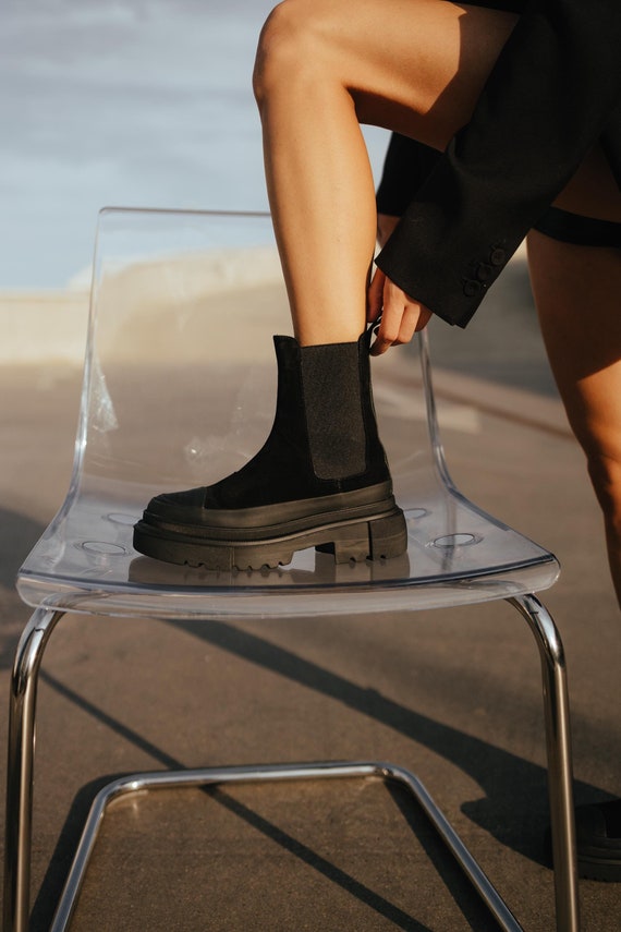 Doll perspex ankle sock boot hot sale
