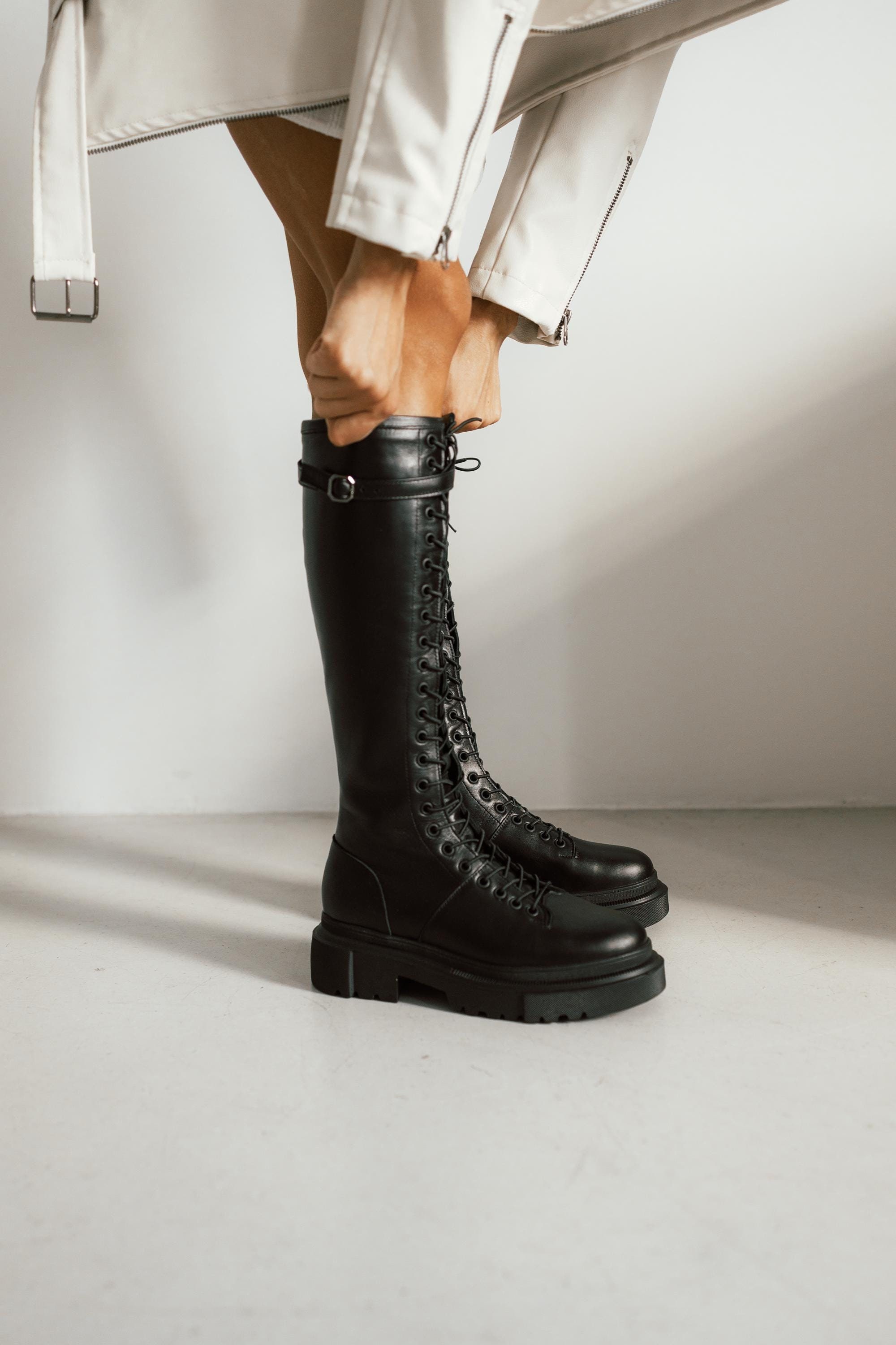 Tall Punk Boots - Etsy