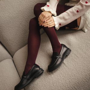 Comfortable everyday loafers with leather lining and heart accent