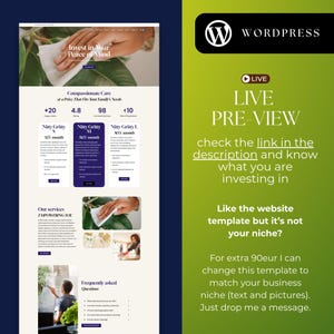 Editable Elementor WordPress Website Template for Cleaning Company | Modern and Minimal Business Website Design | Professional Responsive Template for Cleaners and Home Service Businesses