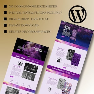 Designed for tarot readers, astrologers, and witches, this mystical astrology website template is a perfect ecommerce WordPress shop for selling crystals, tarot decks, and astrology readings. The elegant tarot blogger template design offers a feminine and enchanting look.