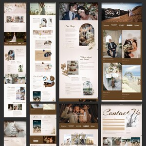 Feminine creative web design ideal for a wedding website, photography course sales page, or portfolio template. Easily editable Squarespace theme for boutique service-based small businesses and blogs.