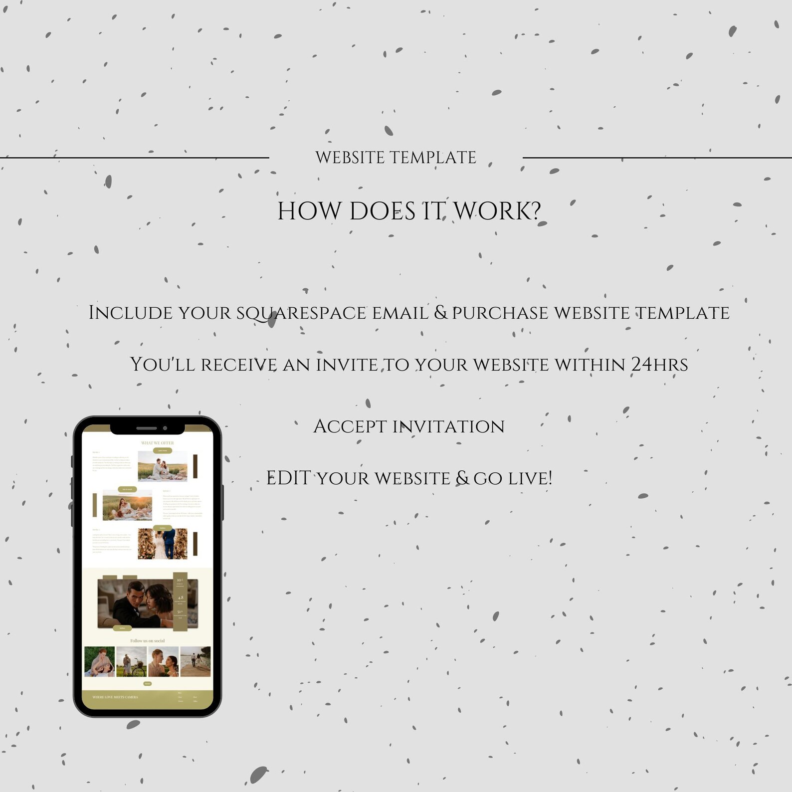 Photography Squarespace Template, Squarespace Template Photographer