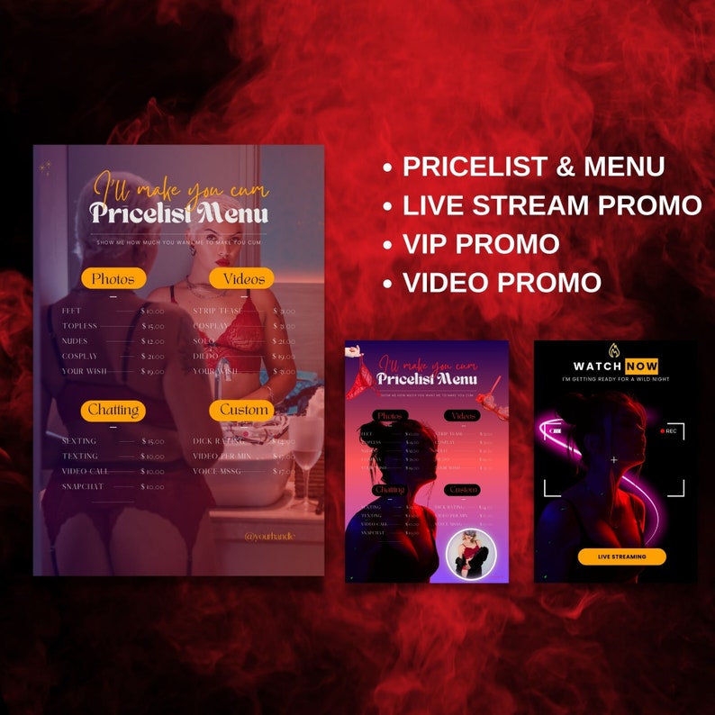Tip Menu Stream Onlyfans Tip Menu, Editable Template, Onlyfans Menu Digital Download - Etsy