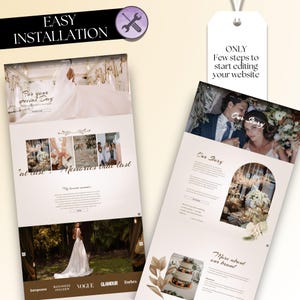 A versatile Squarespace wedding website designed for photography boutique owners, social media coaches, or planner-photographer hybrids. Combines the elegance of a luxury Wix web look with the functionality of a modern Squarespace template.