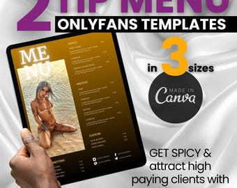 OnlyFans Trinkgeld-Menü bearbeitbare Vorlage, Trinkgeld-Menüvorlage in Canva-Vorlage, Fansly-Vorlage Moderne Femdom Chaturbate Trinkgeld-Menü Digitaler Download