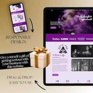 This spiritual WordPress website template is perfect for astrologers, coaches, and tarot readers who need an intuitive and elegant boho moon magic ecommerce blog. Designed for spiritual entrepreneurs, this template makes it easy to sell services, courses, or mystical products