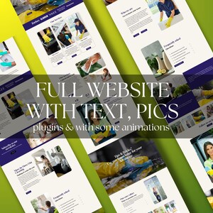 WordPress Elementor Website Template for Cleaning Business Owners | Fully Editable, Responsive and Professional Site Theme | Modern Website Design for Cleaners and Service-Based Companies